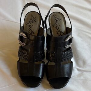 Brighton Black Woven Women's Sandals